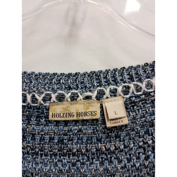 HOLDING HORSES Blue Knit Dress - Picture 3 of 9